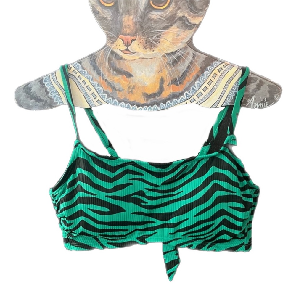 Xhilaration Zebra Print Bikini Top